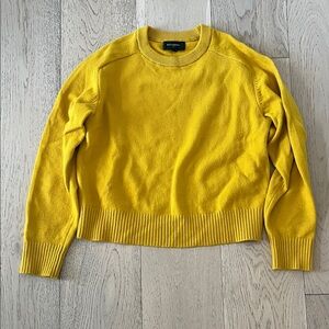 Banana Republic Vibrant Yellow Crew Neck Sweater Size XSmall